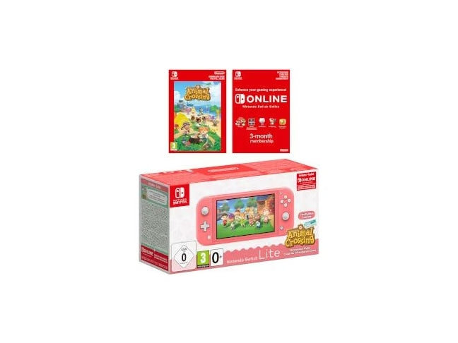 Nintendo Switch Lite Rose Edition Animal Crossing: New Horizons (Marie Hawaii) Paket