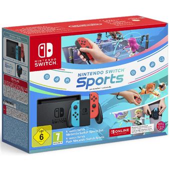 Nintendo Switch (Neonblau + Neonrot) Paket Nintendo Switch Sports